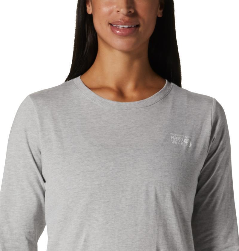MHW Back Logo LS - Womens - Hardwear Grey Heather 4