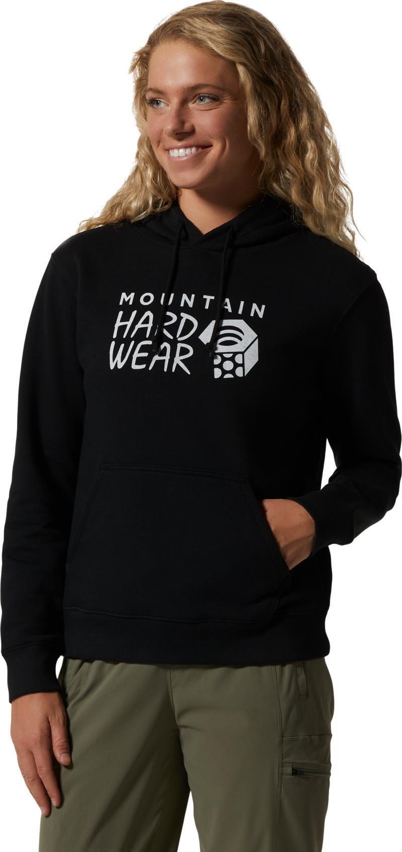MHW Logo Pullover Hoody - Womens - Black 1