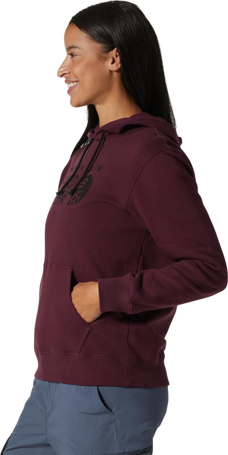 MHW Logo Pullover Hoody - Womens - Cocoa Red 3