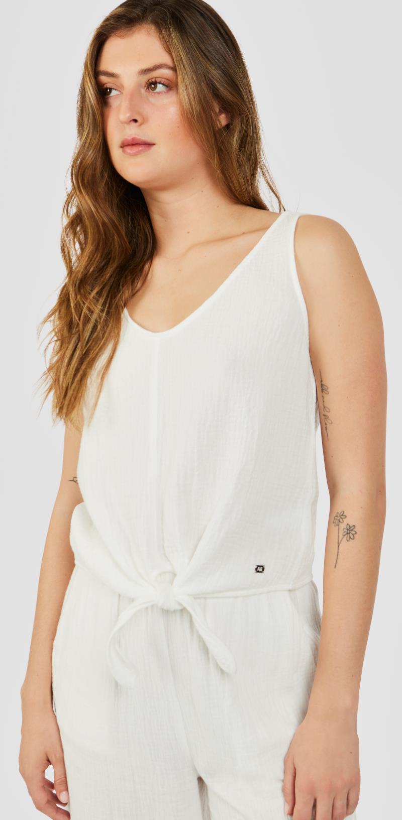 Maratha Tank - Womens - White 3