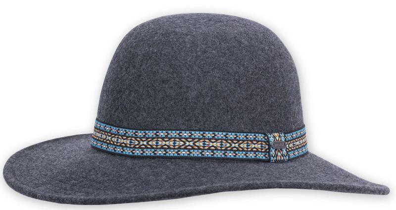 Marlowe Wide Brim - Womens - Dark Charcoal 1