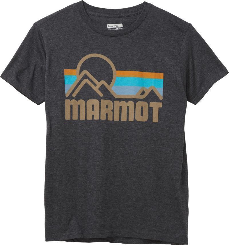 Marmot Coastal Tee SS - Mens - Charcoal Grey Heather 1