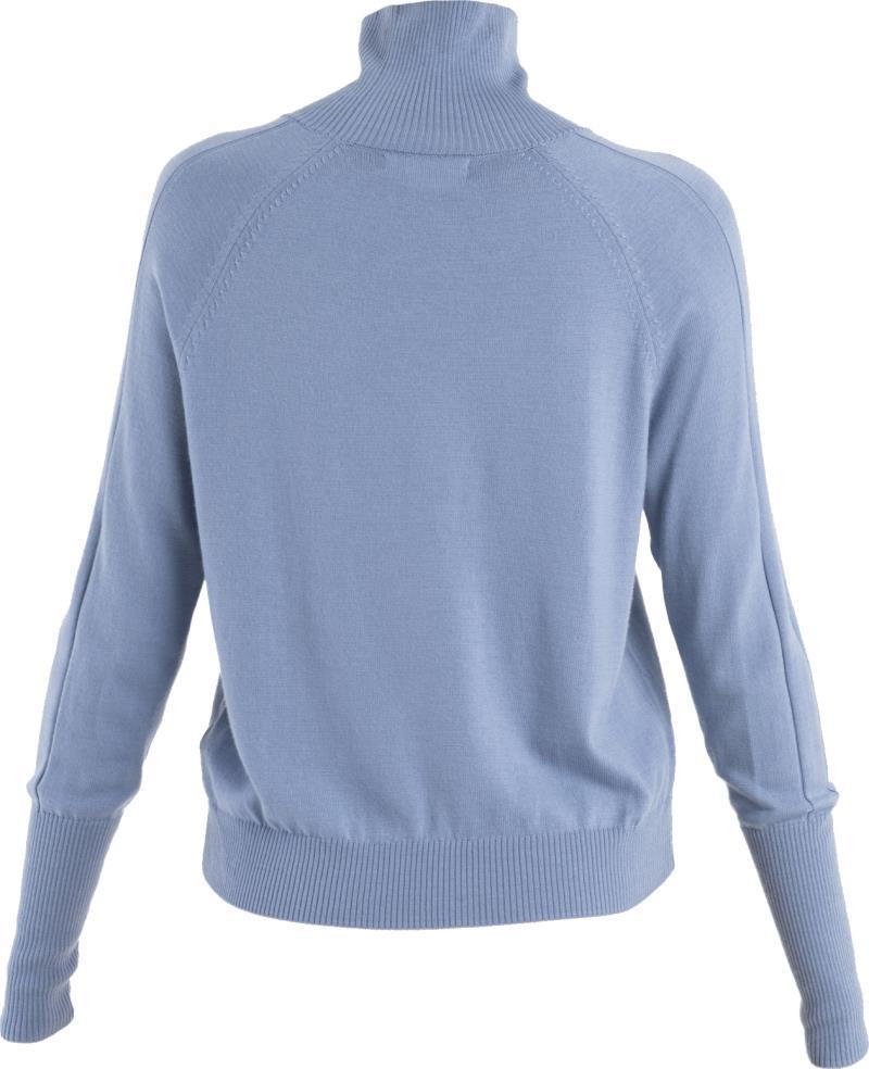 MerinoFine Luxe LS High Neck Sweater - Womens - Kyanite 2