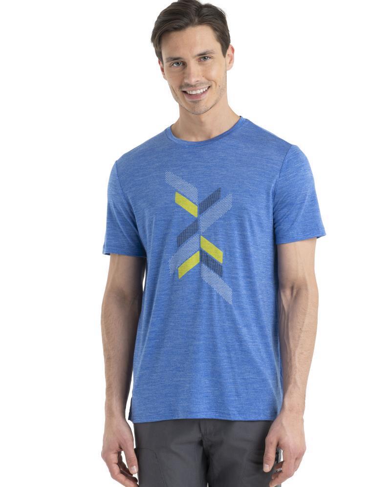 Merino 125 Cool-Lite Sphere II SS Tee - Levels - Mens - Lazurite Heather 3