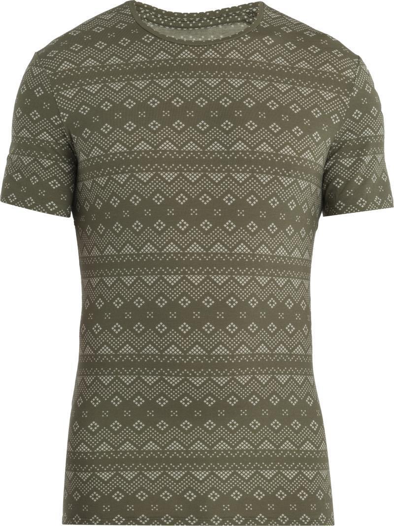 Merino 150 Anatomica SS Crewe - First Snow - Mens - Loden / Snow / AOP 1