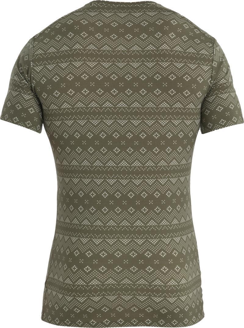 Merino 150 Anatomica SS Crewe - First Snow - Mens - Loden / Snow / AOP 2