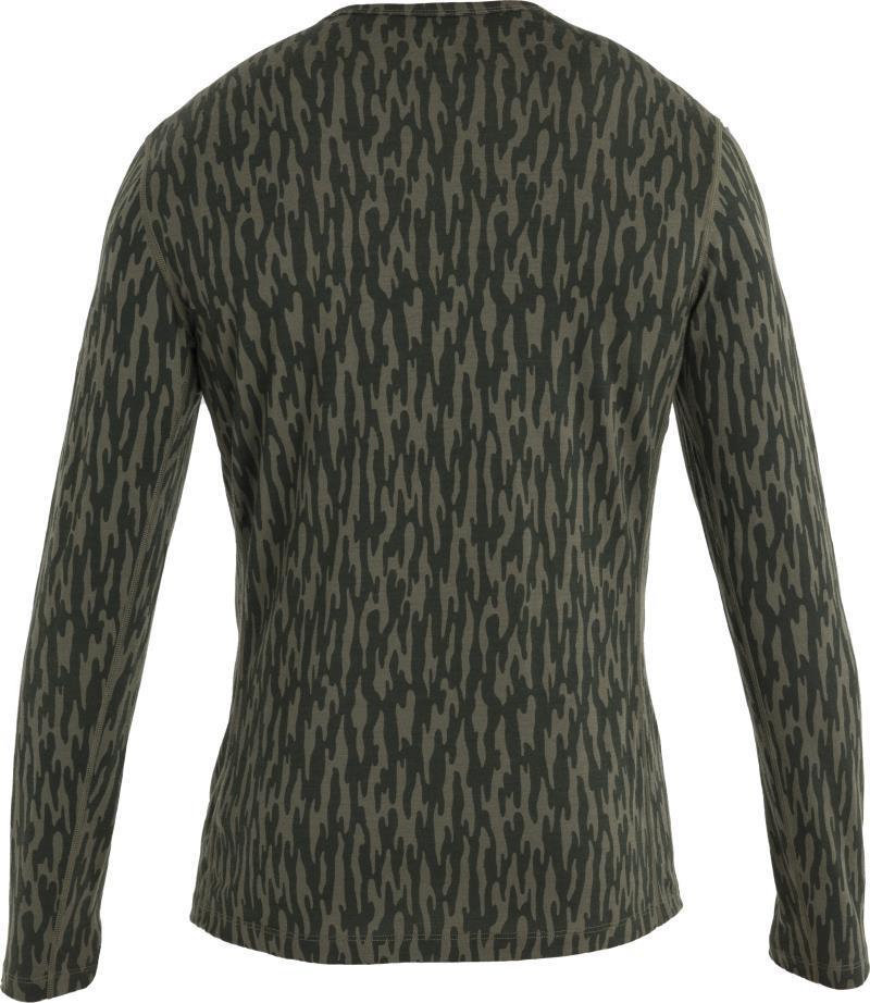 Merino 200 Oasis LS Crewe - Glacial Camo - Mens - Loden / Loden Dark / AOP 2