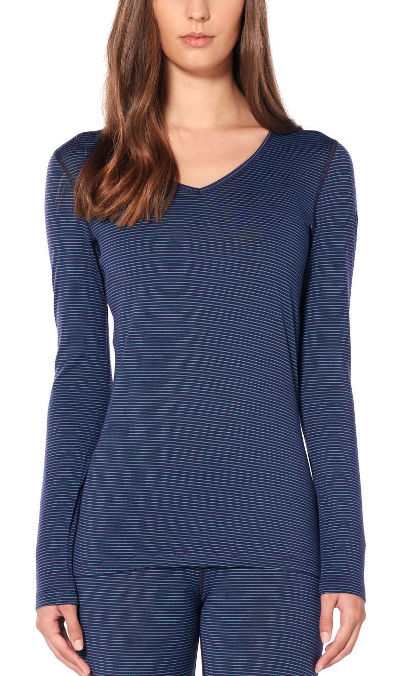 Merino 200 Oasis LS V-Neck - Womens - Lotus 2