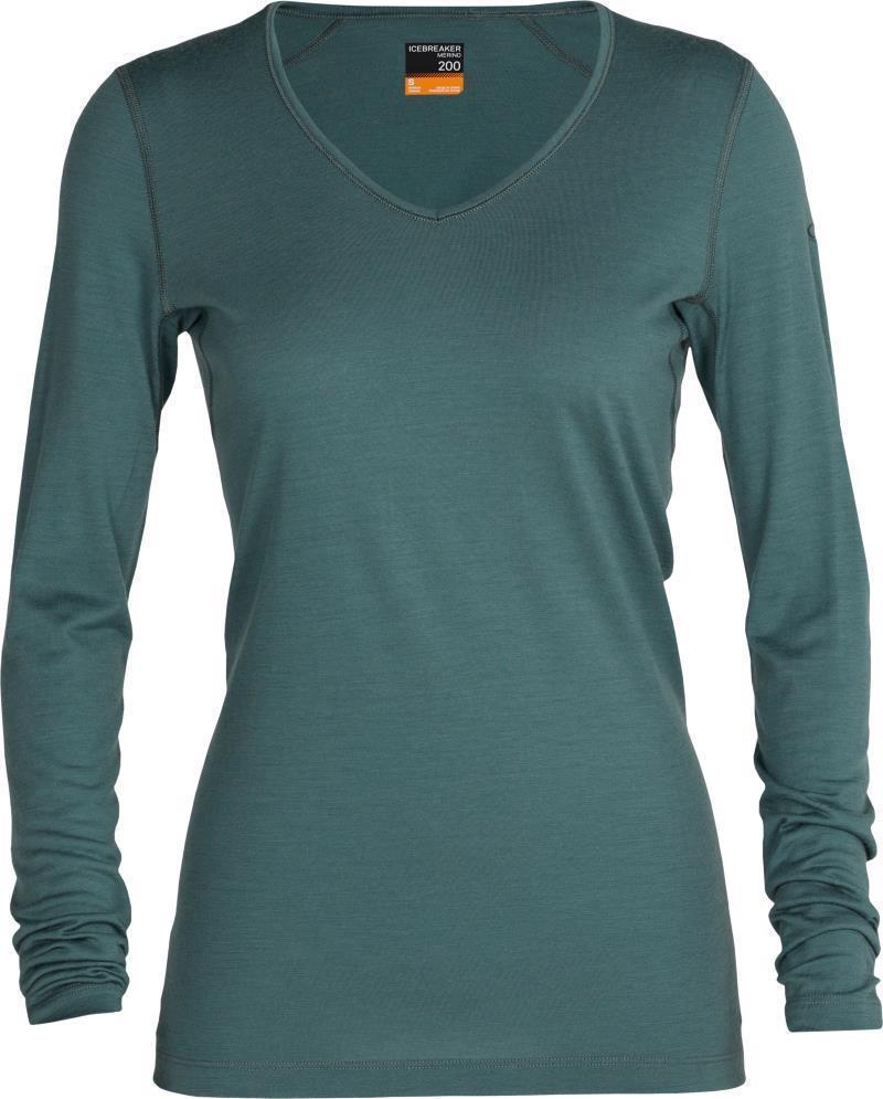 Merino 200 Oasis LS V-Neck - Womens - Sage 1