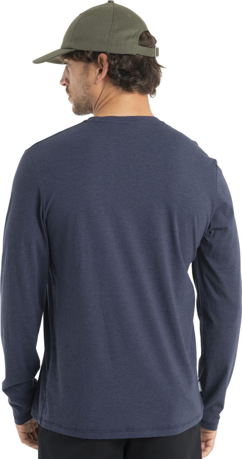 Merino Central Classic LS Tee - Icebreaker - Mens - Midnight Navy #401 4