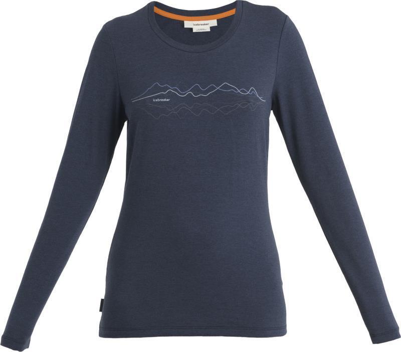 Merino Central Classic LS Tee - Icebreaker - Womens - Midnight Navy #401 1