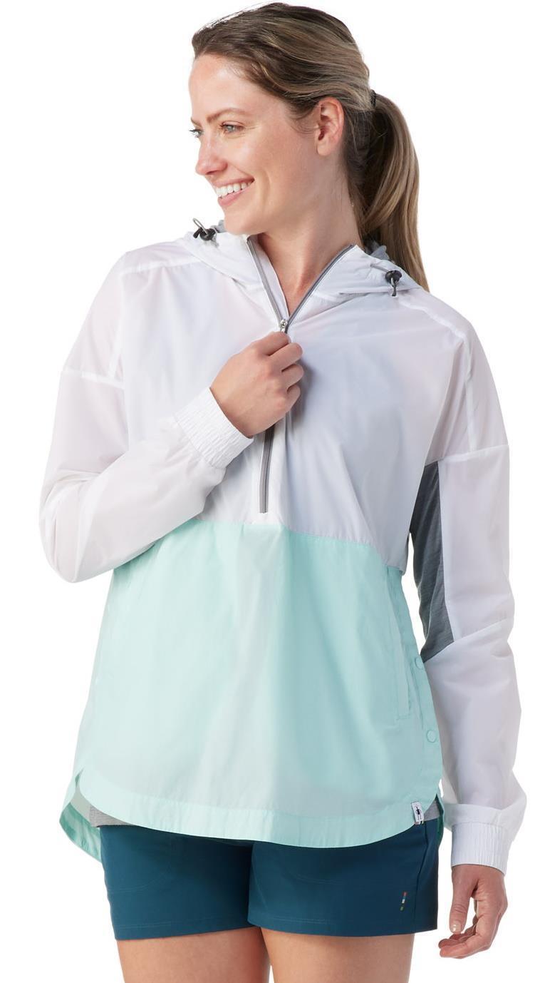 Merino Sport Ultralite Anorak - Womens - Bleached Aqua 2