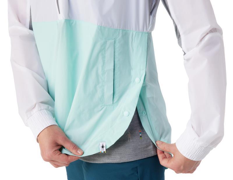 Merino Sport Ultralite Anorak - Womens - Bleached Aqua 4