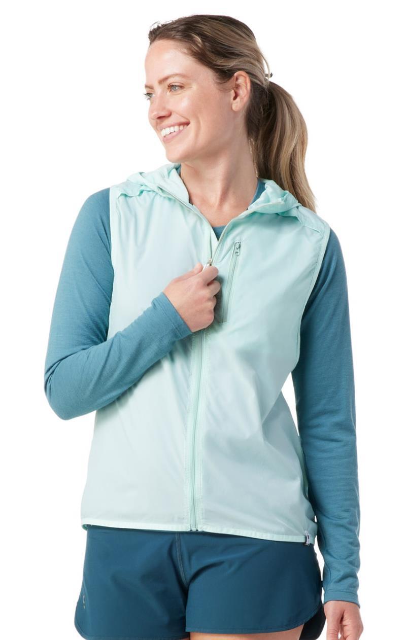 Merino Sport Ultralite Vest - Womens - Bleached Aqua 2