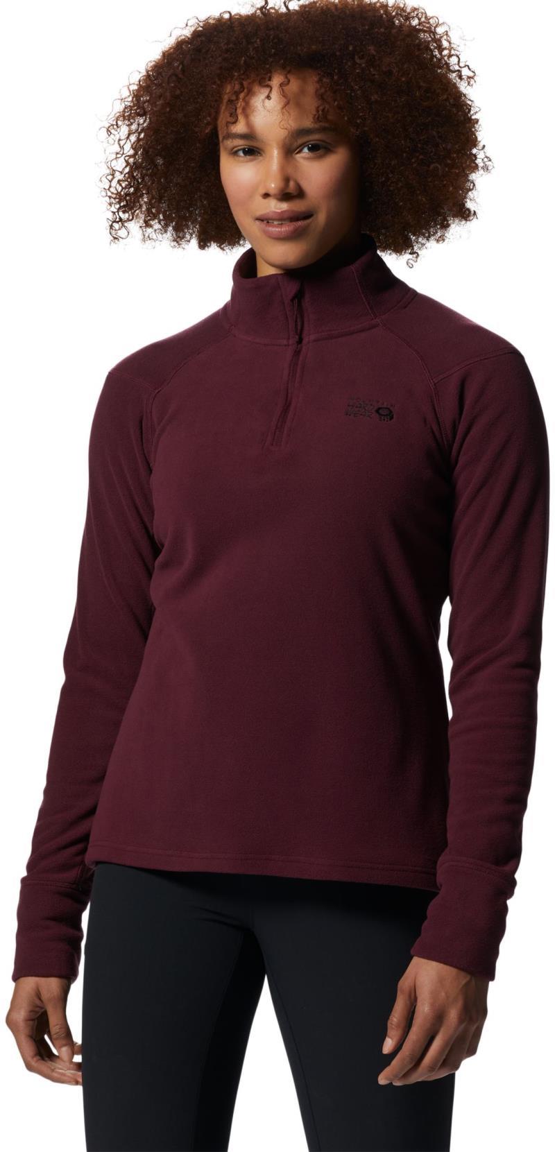 Microchill 2.0 Zip T - Womens - Cocoa Red 1