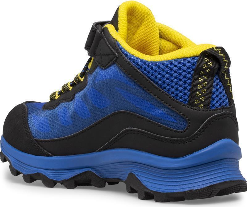 Moab Speed Mid A/C WTPF - Kids - Black / Royal / Yellow 3