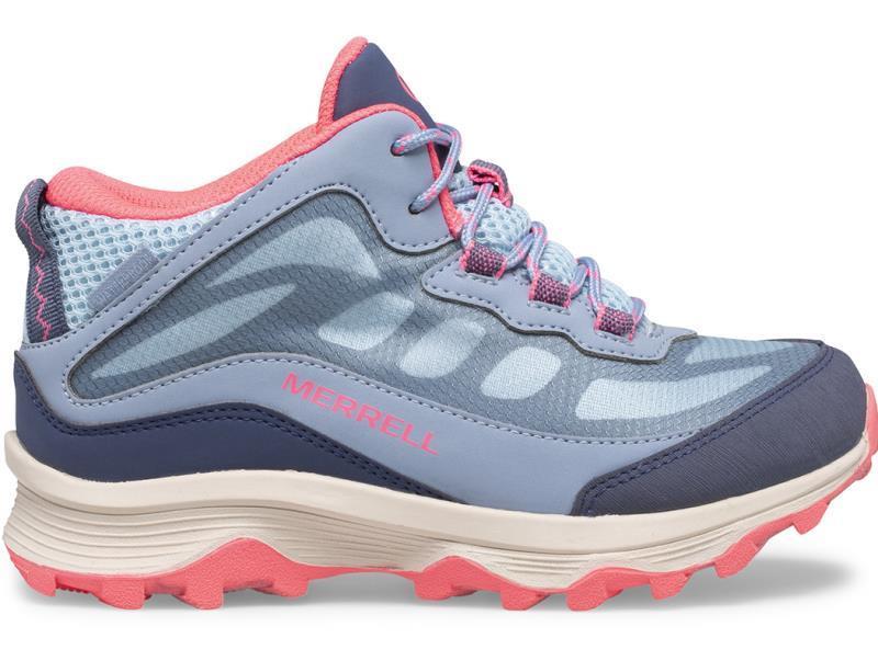 Moab Speed Mid WTPF - Kids - Dusty Blue / Coral 1