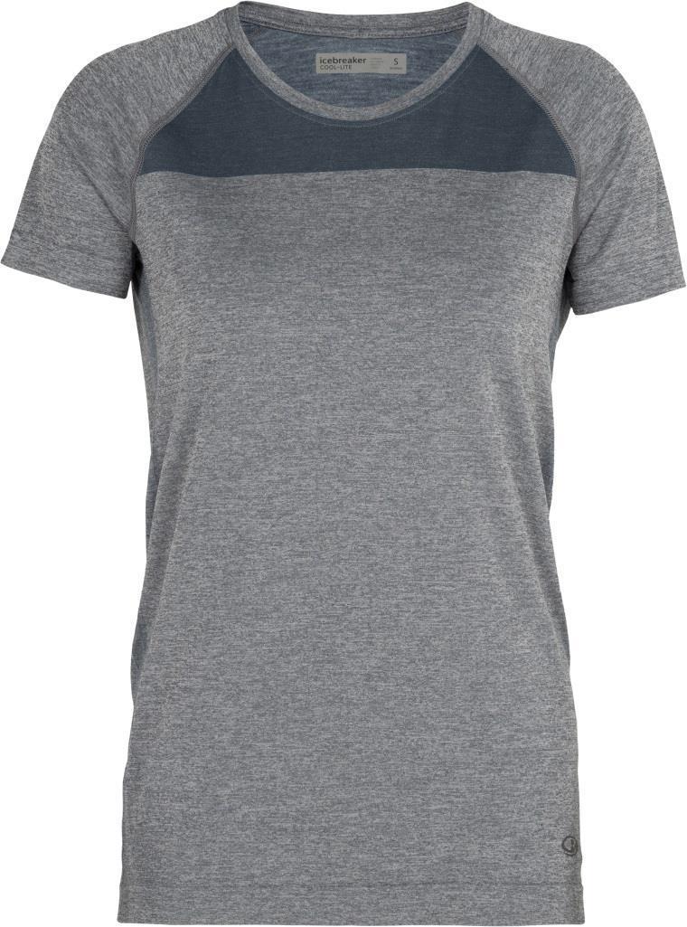 Motion Seamless SS Crewe - Womens - Serene Blue Heather 1
