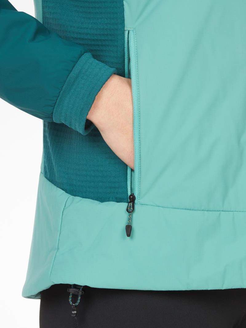 Novus LT Hybrid Hoody - Womens - Blue Agave / Dark Jungle 4