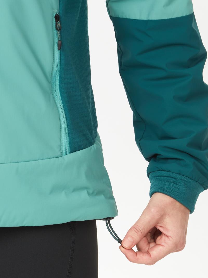 Novus LT Hybrid Hoody - Womens - Blue Agave / Dark Jungle 5