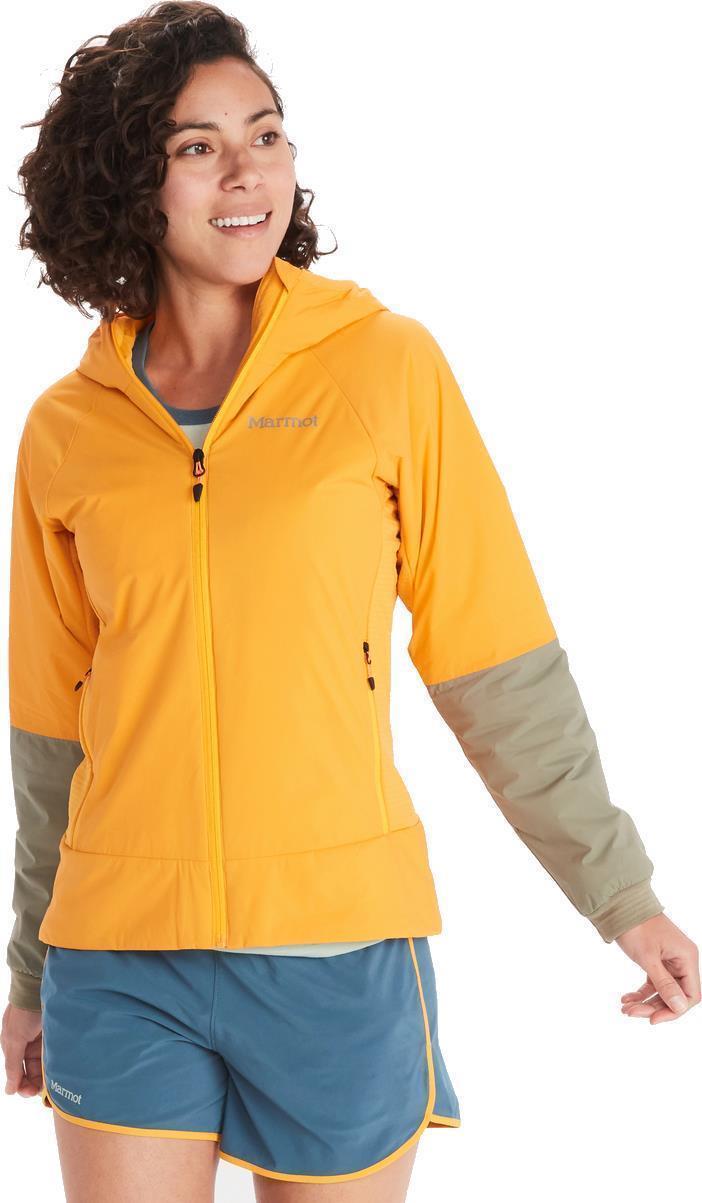 Novus LT Hybrid Hoody - Womens - Golden Sun / Vetiver 1
