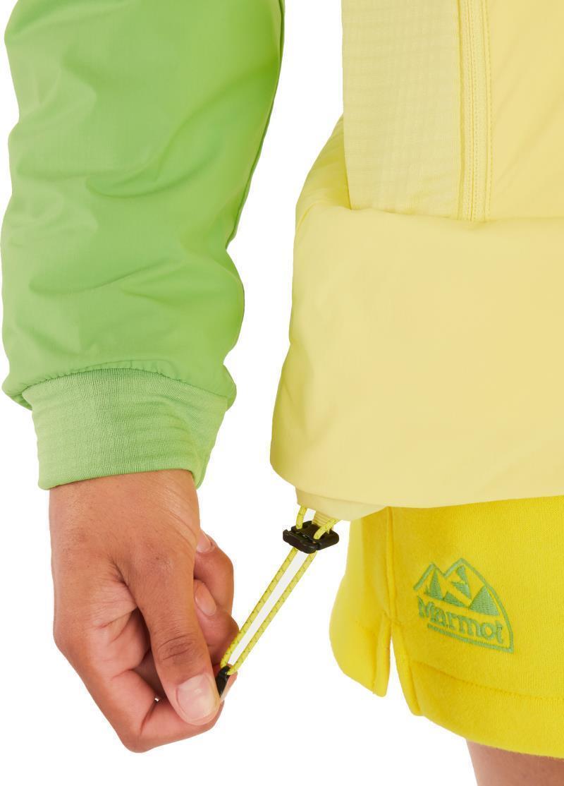 Novus LT Hybrid Hoody - Womens - Light Yellow / Kiwi 6