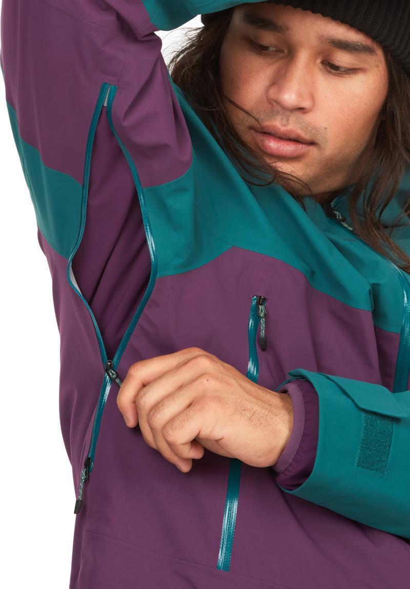 Orion GTX Jacket - Mens - Dark Jungle / Purple Fig 4