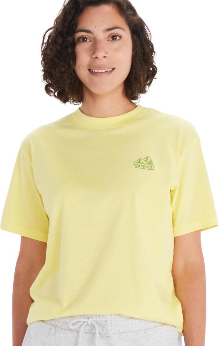 Peaks Tee SS - Womens - Light Yellow 1