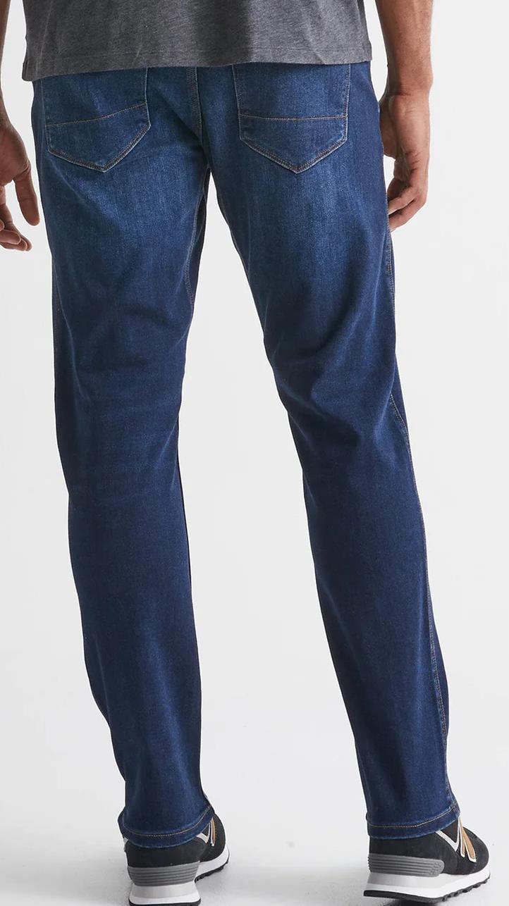 Performance Denim Relaxed Tapered Jeans, 34" Inseam - Rinse - Mens - Dark Stone 2