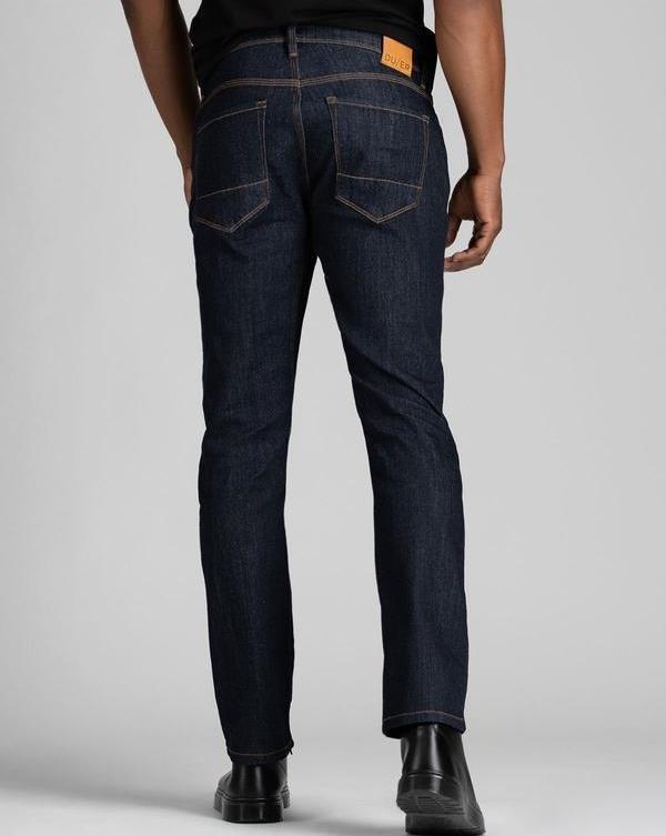 Performance Denim Relaxed Tapered Jeans, 34" Inseam - Rinse - Mens - Heritage Rinse 2