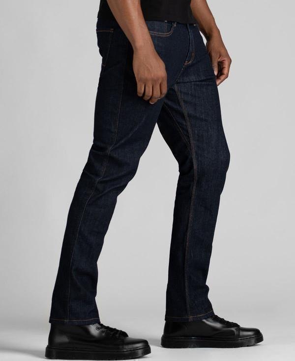 Performance Denim Relaxed Tapered Jeans, 34" Inseam - Rinse - Mens - Heritage Rinse 3