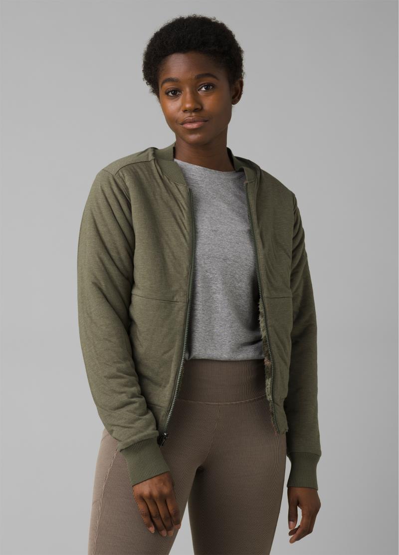 Polar Escape Bomber Jacket - Womens - Kale Wildflower 4