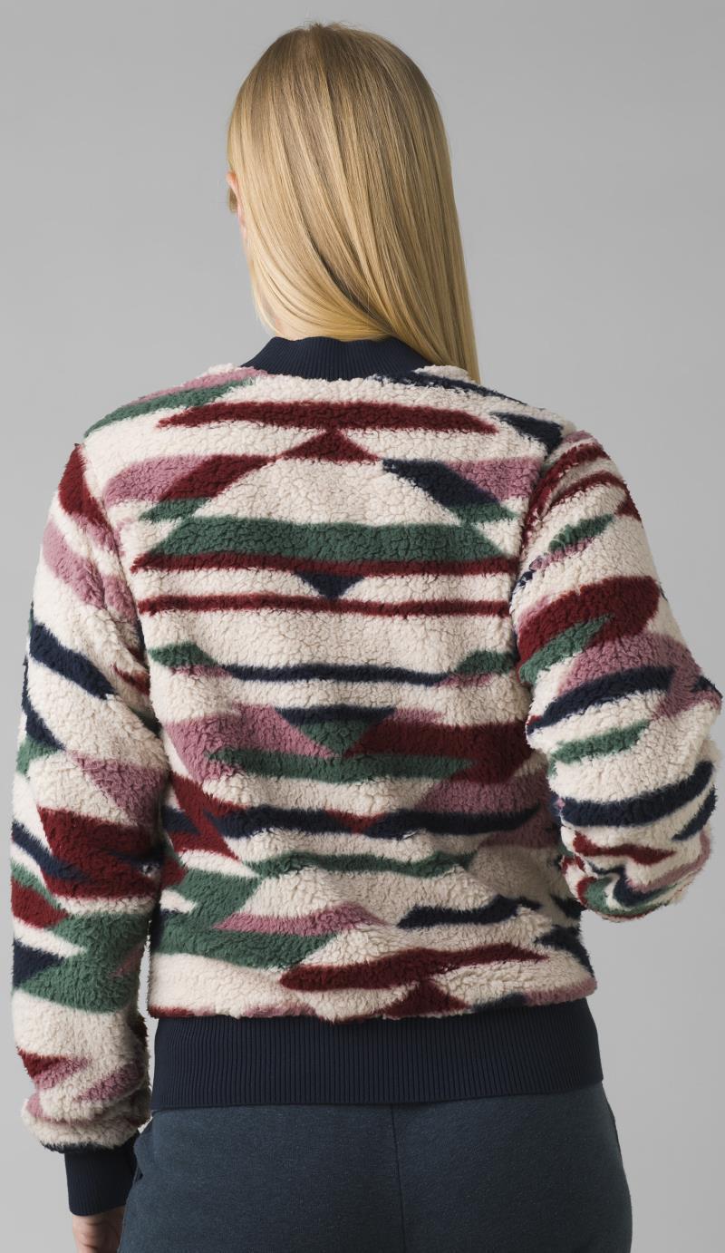 Polar Escape Bomber Jacket - Womens - Maroon Geo 3