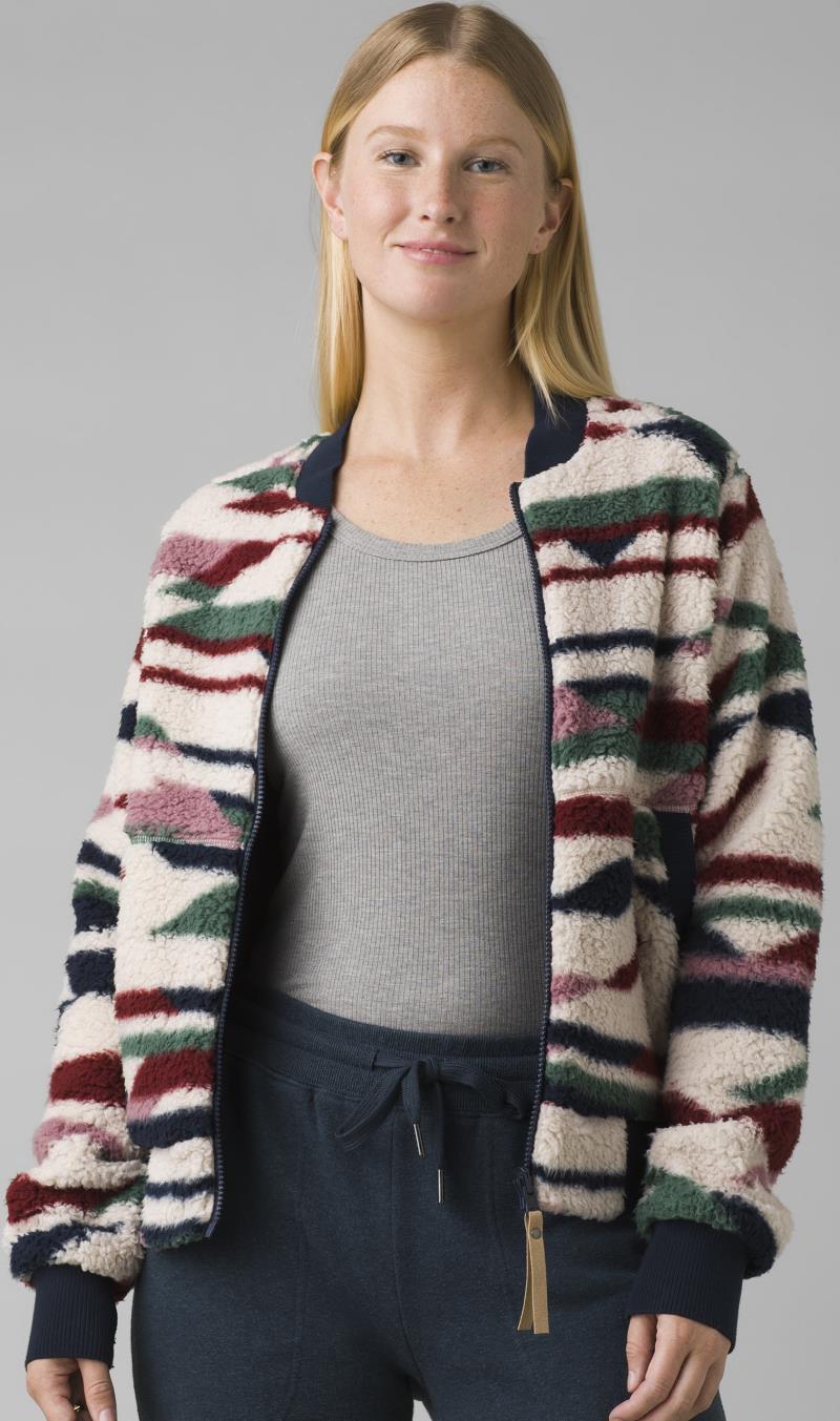 Polar Escape Bomber Jacket - Womens - Maroon Geo 4