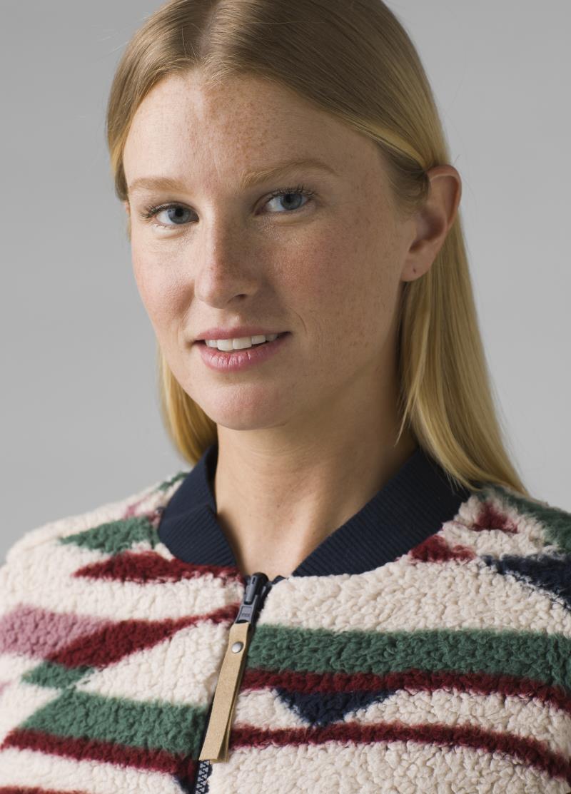 Polar Escape Bomber Jacket - Womens - Maroon Geo 5