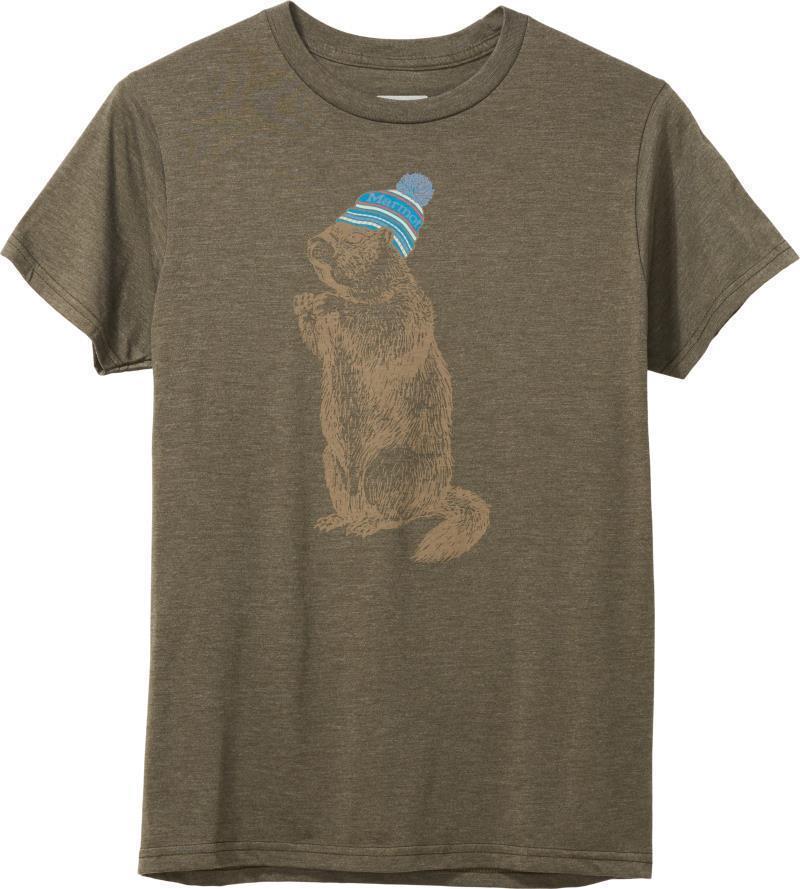 Pom Pom Tee SS - Mens - Olive Heather 1