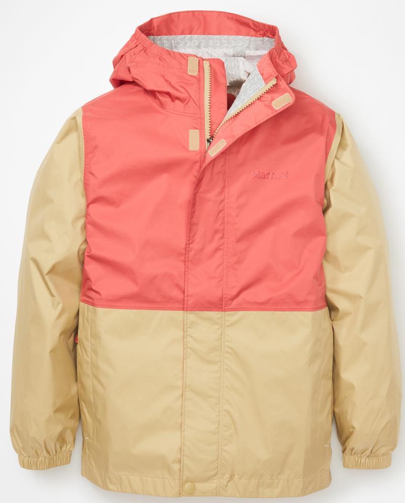 PreCip Eco Jacket - Kids - Grapefruit / Light Oak 1