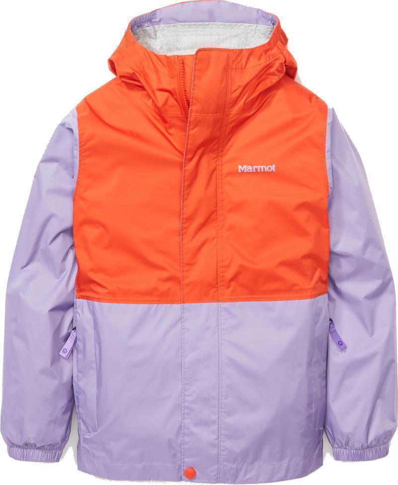 PreCip Eco Jacket - Kids - Red Sun / Paisley Purple 1