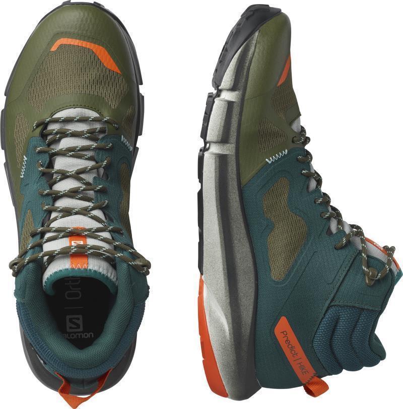 Predict Hike Mid GTX - Mens - Ponderosa Pine / Olive Night / Red Orange 4