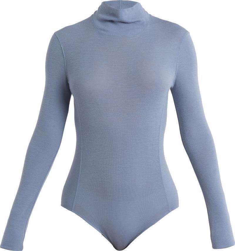Queens LS High Neck Bodysuit - Womens - Kyanite 1