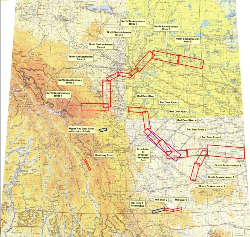 Red Deer River 1,2,3 - Set of 3 - Not Applicable 3