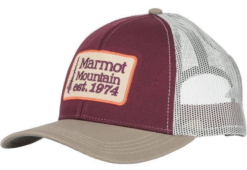 Retro Trucker Hat - Burgundy / Cavern 1