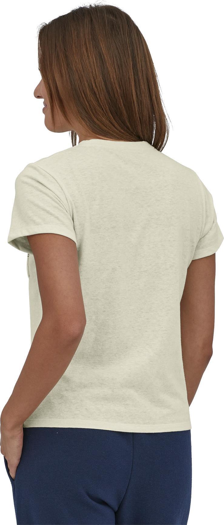 Ridge Rise Stripe Pocket Responsibili-Tee - Womens - Birch White 3