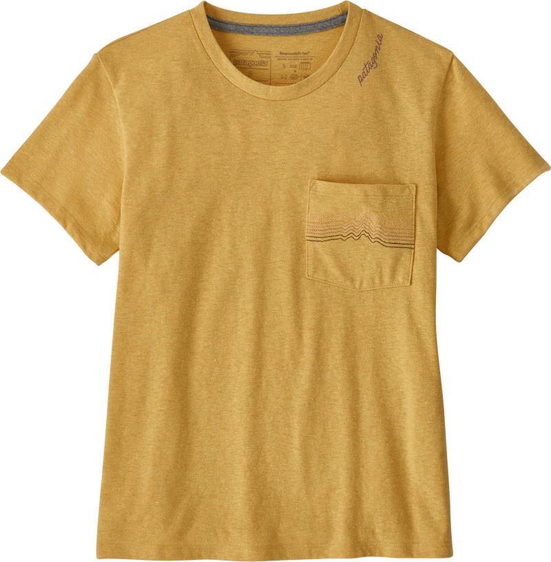 Ridge Rise Stripe Pocket Responsibili-Tee - Womens - Surfboard Yellow 1