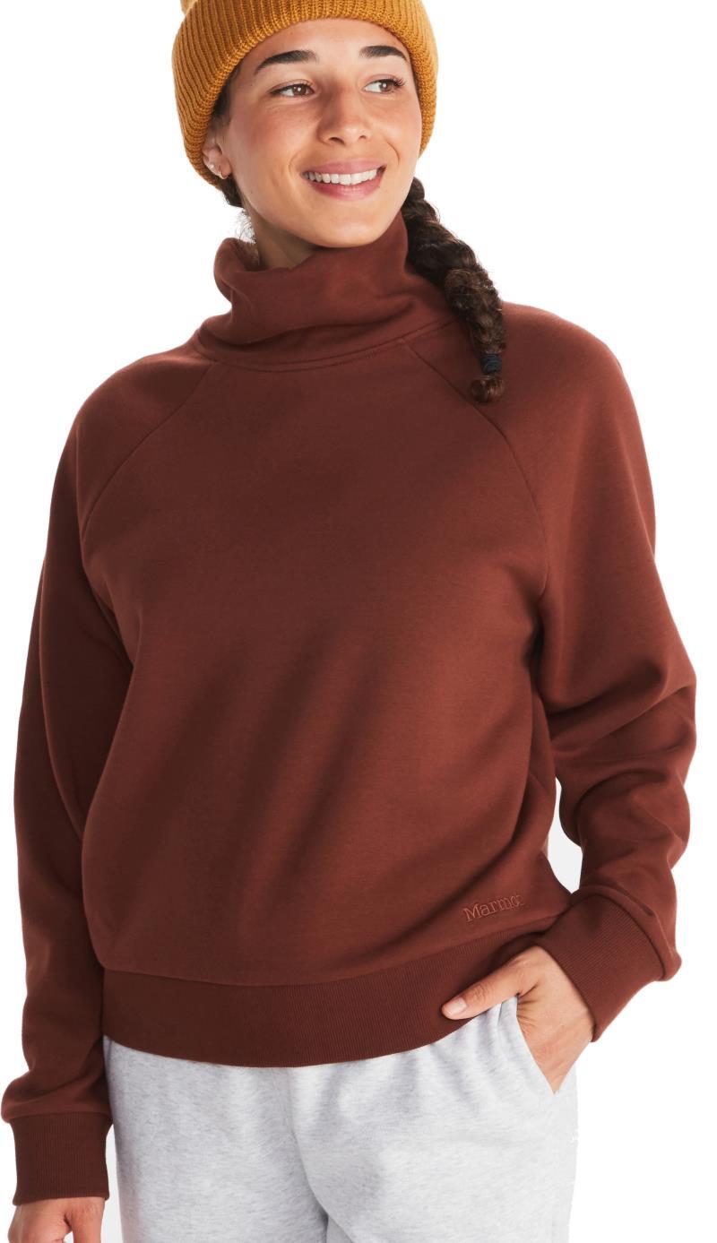 Rowan Funnel Neck - Womens - Chocolate 1