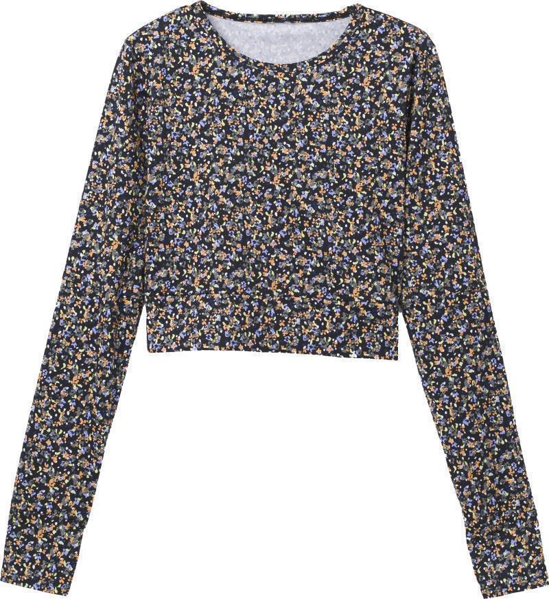 Seleina Top - Womens - Black Petals 1