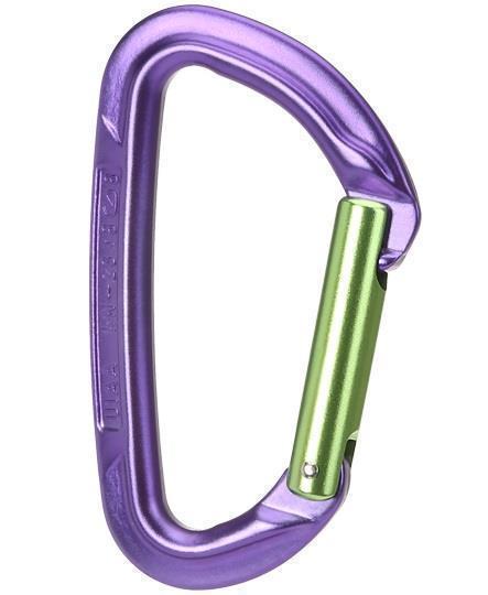 Session Straight Gate Carabiner - Purple / Green 1