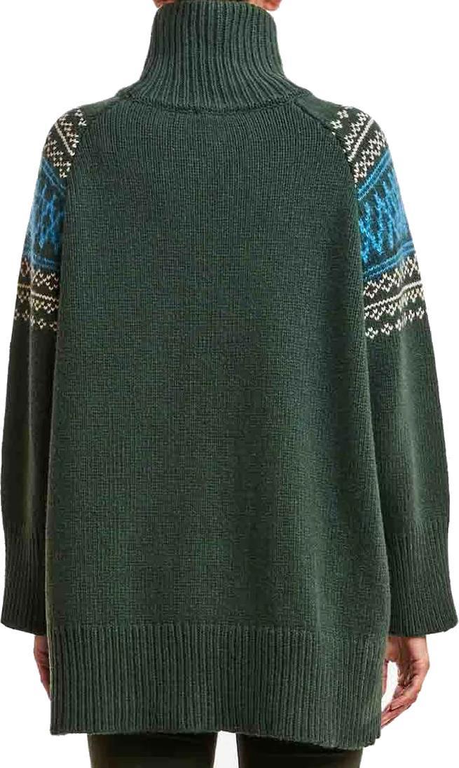 Setesdal Turtleneck Oversized Sweater - Womens - Olive 3