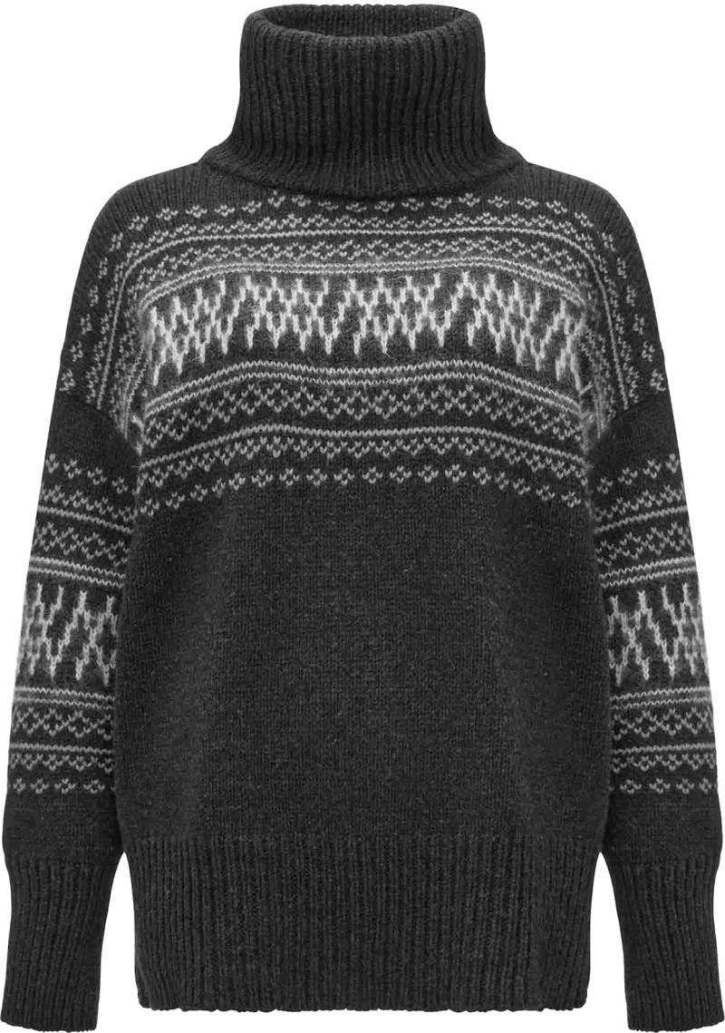 Setesdal Turtleneck Sweater - Womens - Charcoal 1