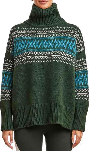 Setesdal Turtleneck Sweater - Womens - Olive 2